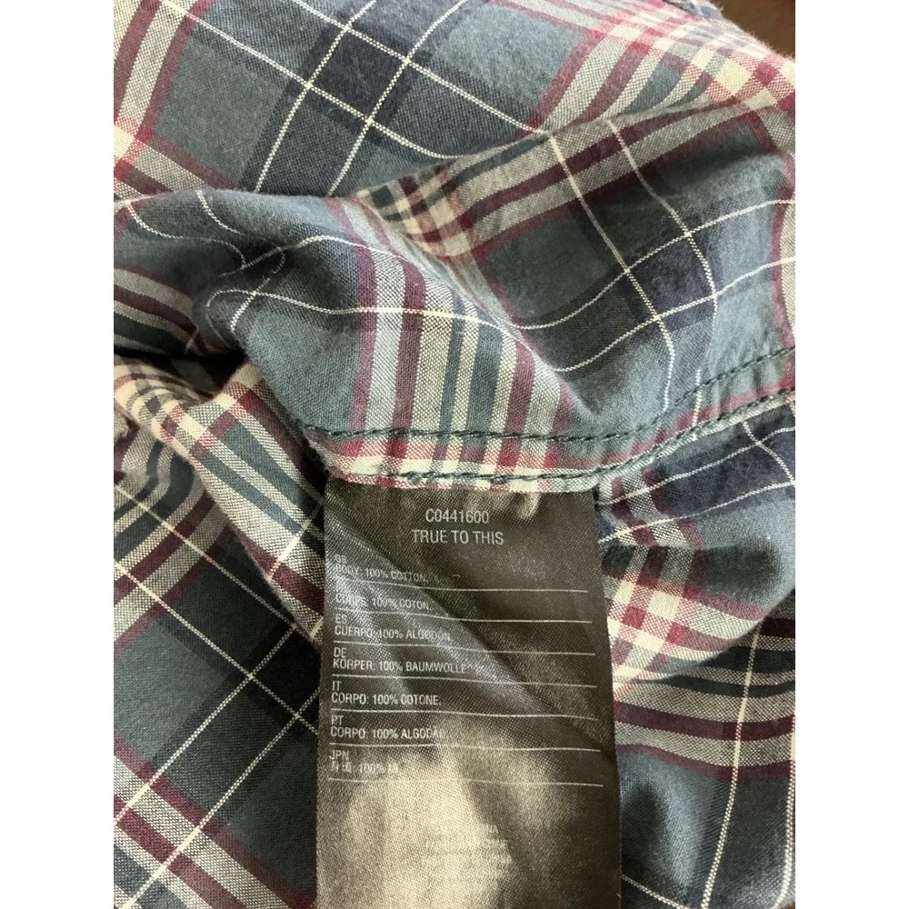 Volcom Button Up Kids Extra Large 15Y Plaid Shirt Short Sleeve Casual‎